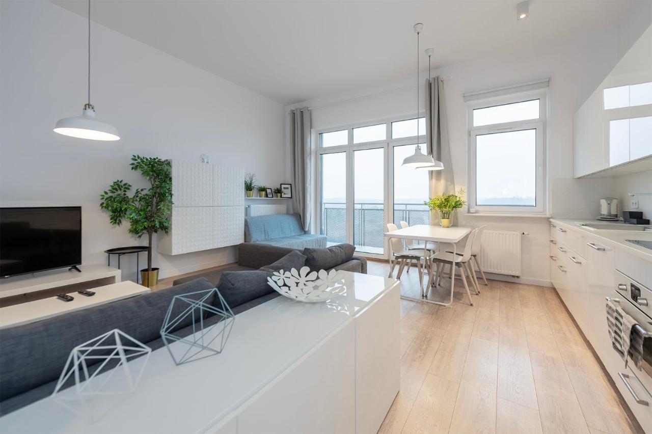 Penthouse With A View Of Lodz & Free Parking Apartment Екстериор снимка