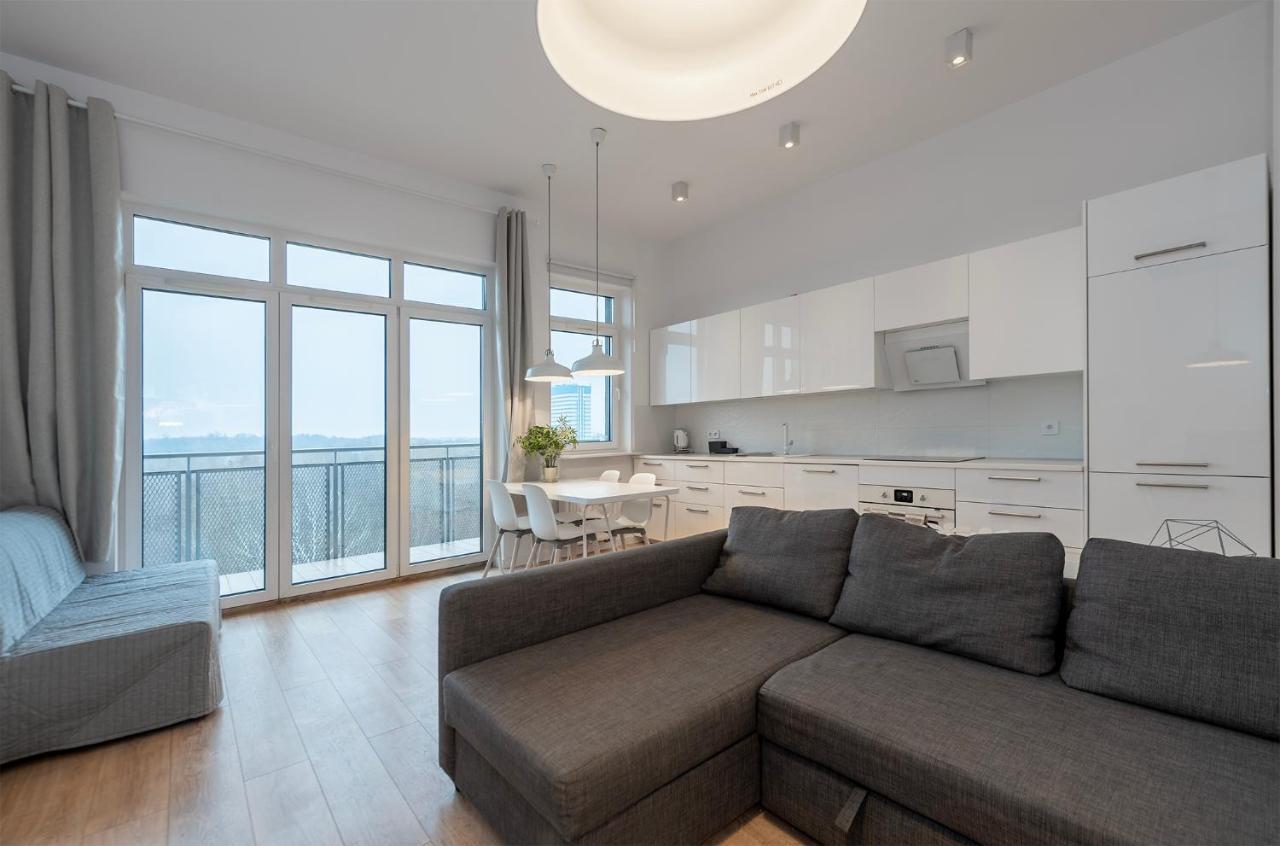 Penthouse With A View Of Lodz & Free Parking Apartment Екстериор снимка