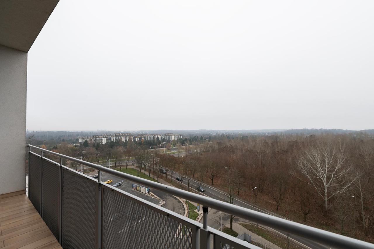 Penthouse With A View Of Lodz & Free Parking Apartment Екстериор снимка